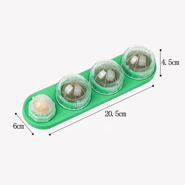 Kitty Corner™ Dental Catnip Balls       4-in-1 Wall Toy for Clean Teeth & Better Digestion