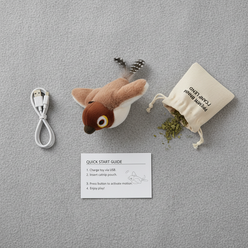KittyCorner Chirpy - Interactive Catnip Bird Toy